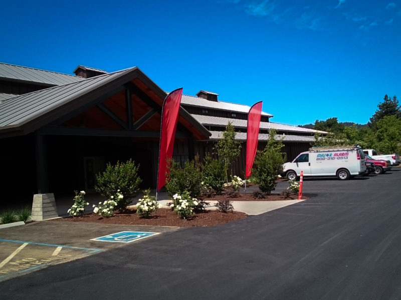 Comctock Wines in Healdsburg is just one of many wineries that chose Major Alarm Inc for there fire protection, security system, and CCTV system.